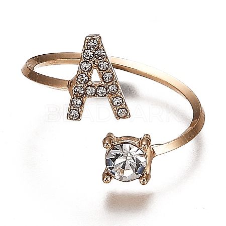 (Jewelry Parties Factory Sale)Alloy Cuff Rings RJEW-I075-01G-A-1