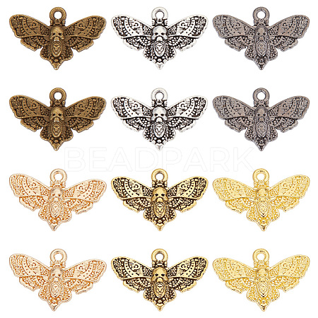 GOMAKERER 60Pcs 6 Colors Alloy Pendant FIND-GO0001-19-1