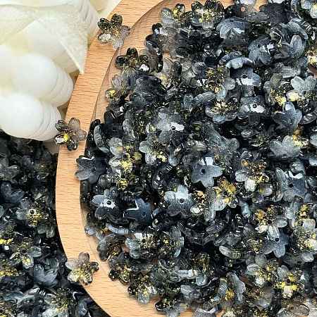 Electroplate Transparent Glass Beads PW-WG44A55-04-1
