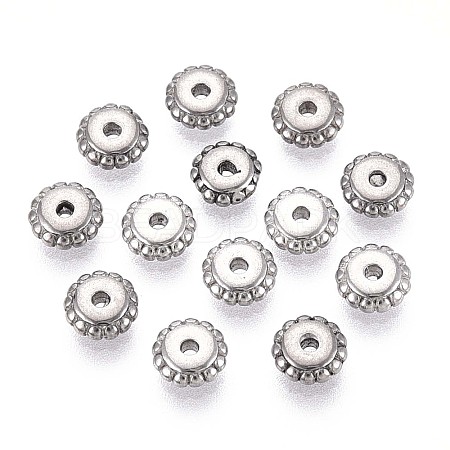Non-Tarnish 304 Stainless Steel Disc Beads STAS-P319-14A-P-1