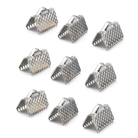 Iron Ribbon Crimp Ends E143Y-N-1