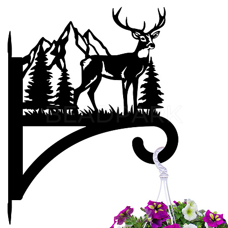 Iron Hanging Plant Hanger Bracket HJEW-WH0095-017-1