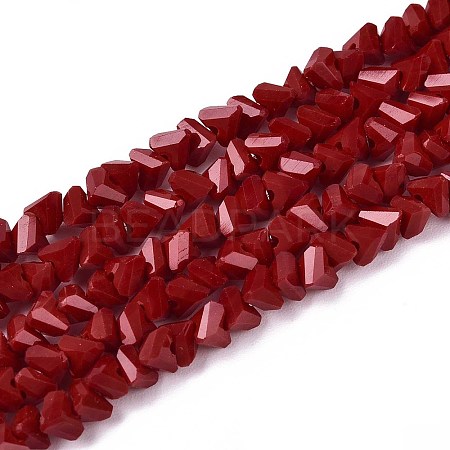 Opaque Glass Beads Strands LS-GLAA-N019-4mm-15-1