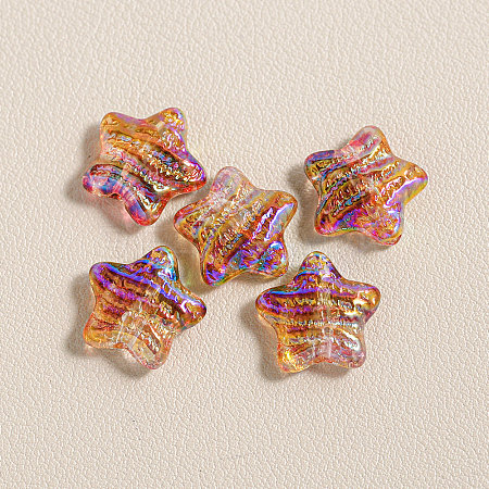 15Pcs Printed Resin Beads RESI-CJC0006-036M-1