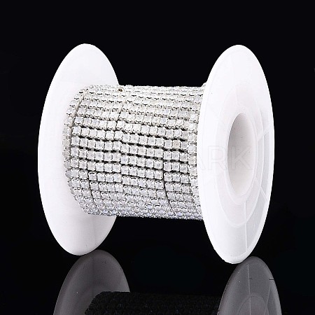 Iron Rhinestone Glass Cup Chain CH-U001-01K-1