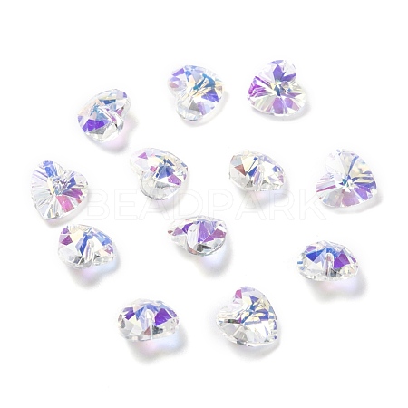 Electroplate Glass Charms X-G030V10mm-001GL-1