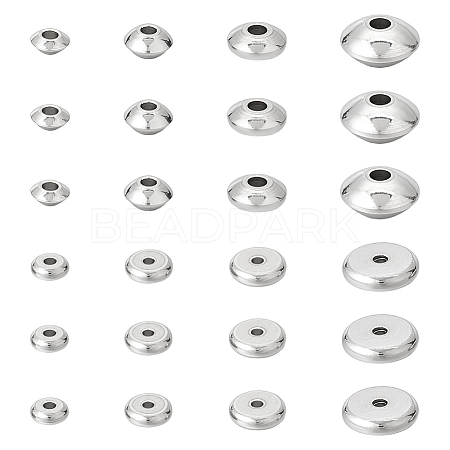 Unicraftale® 160Pcs 8 Style 201 & 304 Stainless Steel Spacer Beads STAS-UN0041-61-1