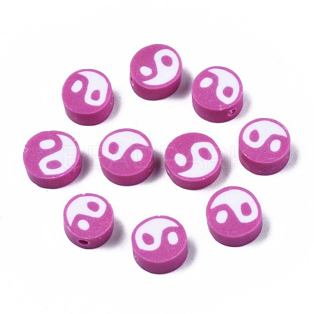 Handmade Polymer Clay Beads CLAY-T016-65J-1