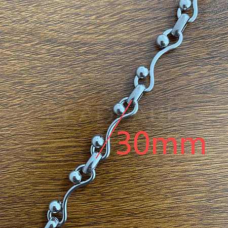 304 Stainless Steel Link Chains CHS-H025-23P-A-1