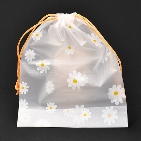 Plastic Frosted Drawstring Bags ABAG-M003-01A-05-1