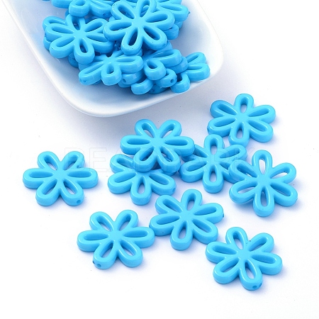 Opaque Acrylic Beads SACR-R783-04-1
