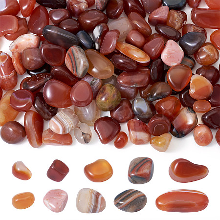 250G Dyed & Heated Natural Agate Beads G-TA0002-73A-1