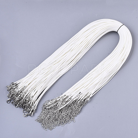 Waxed Cotton Cord Necklace Making LS-MAK-S032-1.5mm-B20-1