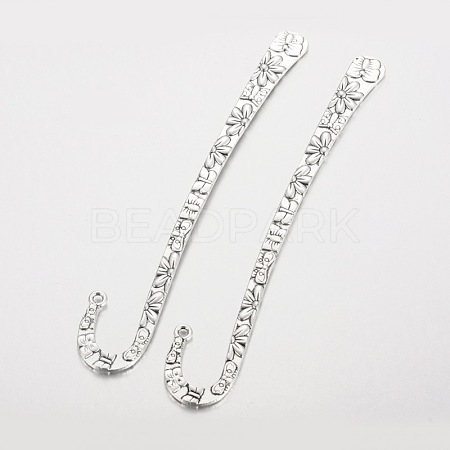 Tibetan Style Alloy Bookmark Findings PALLOY-K110-18AS-RS-1