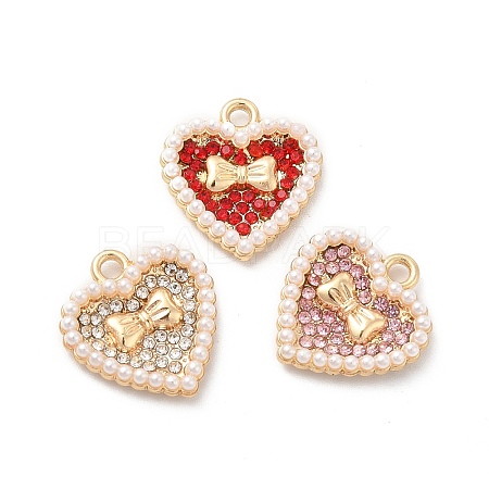 Alloy Rhinestone Pendants X-ALRI-E006-02LG-1