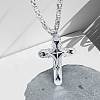Gothic Style Cross 304 Stainless Steel Pendant Necklaces & Link Bracelets Sets FS-WG287BB-03-4
