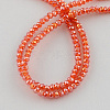 Electroplate Glass Beads Strands EGLA-R048-3mm-21-2