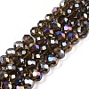 Electroplate Glass Beads Strands EGLA-A044-T6mm-B16-1