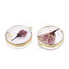 Transparent Clear Epoxy Resin Pendants RESI-L036-12G-03-3