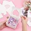 Square Kraft Paper Muffin Storage Gift Boxes CON-WH0095-95A-3