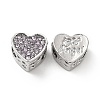 Rack Plating Alloy Rhinestone European Beads PALLOY-P289-46P-2