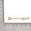 Brass Pave Cubic Zirconia Clear Cubic Zirconia & Natural White Jade & Enamel European Dangle Charms GG-CBA3401-01G-A05-3