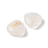 Natural Quartz Crystal Heart Engraving MBTI Figurines Statues for Home Office Desk Decorations G-K353-05G-2