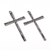 Tibetan Style Alloy Cross Large Pendants LS-EAAA0100Y-NF-4