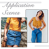 9Pcs 3 Colors Oval Link Chain Alloy Adjustable Jean Button Pins FIND-DC0007-87-6