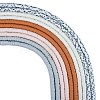 10 Strands 5 Colors Flat Round Handmade Polymer Clay Beads CLAY-SZ0002-01-1