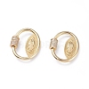 Brass Micro Pave Cubic Zirconia Screw Carabiner Lock Charms ZIRC-G156-13G-1