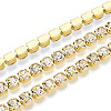 Brass Rhinestone Strass Chains CHC-T001-SS24-01G-1