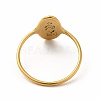 304 Stainless Steel Yoga Theme Finger Ring for Women RJEW-K239-16G-2