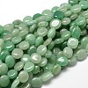Natural Green Aventurine Nuggets Beads Strands X-G-J336-02-1