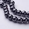 Non-Magnetic Synthetic Hematite Round Beads Strands X-G-H1624-10mm-1-1