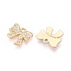 Alloy Rhinestone Pendants PALLOY-T092-21G-2