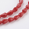 Imitation Jade Glass Beads Strands X-GLAA-A036-A01-3
