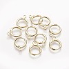 Brass Huggie Hoop Earring Findings KK-L179-04-A-2