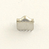 Tarnish Resistant Stainless Steel Ribbon Crimp Ends LS-STAS-Q187-03-2