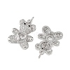 SHEGRACE Brass Micro Pave Clear Cubic Zirconia Pendants XGRQ4N183-738P-2