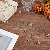 Zinc Alloy Rhinestone Hair Bands OHAR-WH20007-01B-P-4