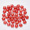 Spray Painted Glass Beads GLAA-R211-04-F02-1