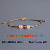 Natural Agate Beads Braided Bead Bracelets for Women LN7466-1
