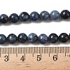 Natural Grade AA Dumortierite Quartz Round Bead Strands G-P075-43-6mm-5