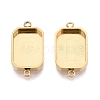 304 Stainless Steel Connector Cabochon Settings STAS-Q113-34G-1