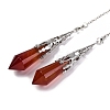 Natural & Synthetic Gemstone Pointed Dowsing Pendulum Big Pendants G-H285-06P-A-2