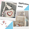 10Pcs 10 Colors Gradient Color Alloy Beadable Bar Keychain for DIY Crafts Jewelry Making KEYC-SC0001-19-5