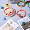 Adjustable Braided Nylon Cord Macrame Pouch Bracelet Making AJEW-SW00013-13-5