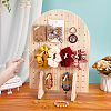 Arch Shaped Wooden Jewelry Display Stands ODIS-WH0331-09-3