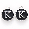 Platinum Plated Alloy Charms ENAM-S118-02K-P-1